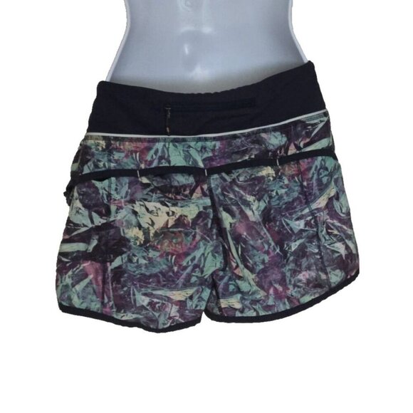 Lululemon Speed Short 4-way Stretch Iridescent Multi Deep Navy 2.5” Run Size 10 - Picture 3 of 6